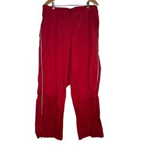 Men’s Nike Red Windbreaker Track Pants Size XL  34x31